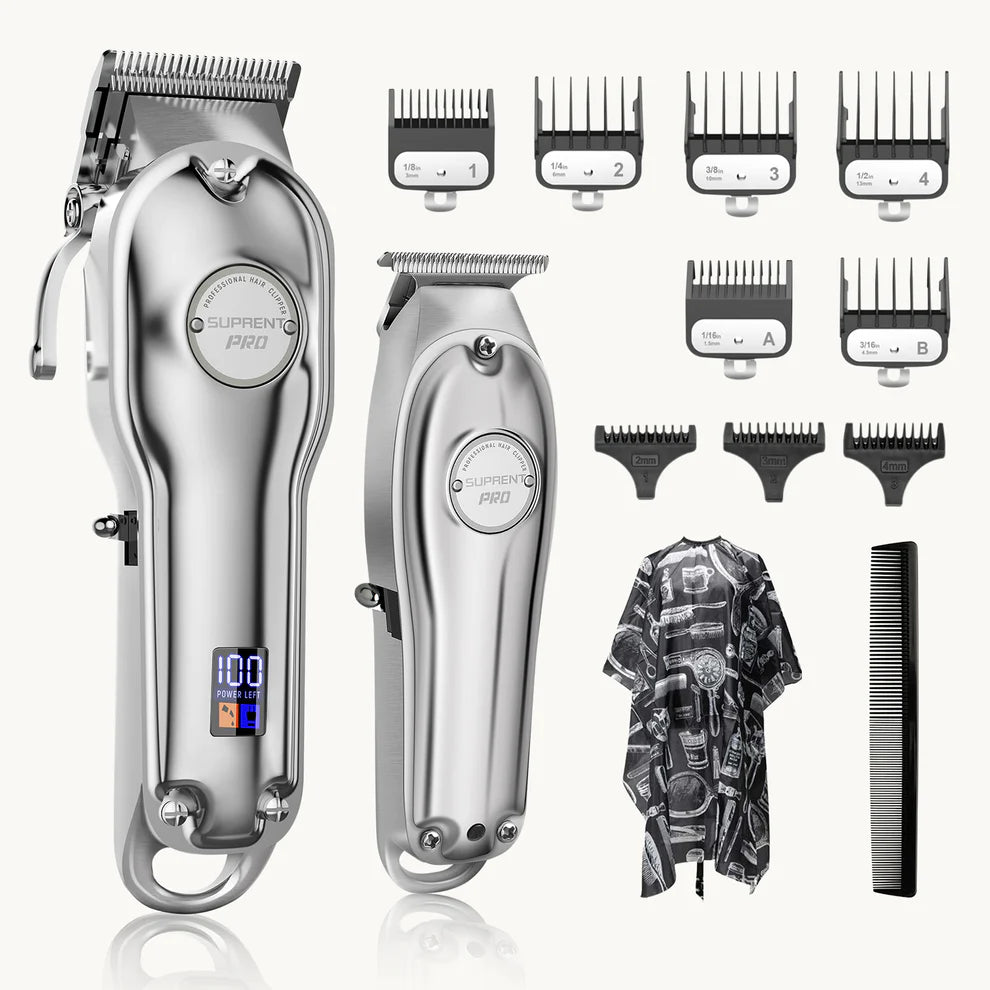 SUPRENT® TOP 1- Tondeuse à cheveux tout métal Pro Tondeuse à contour en T, HC596SX