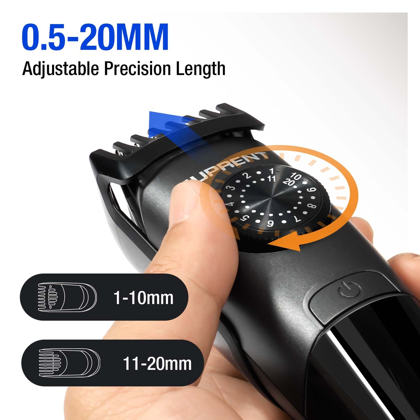 SUPRENT THE ORCA Waterproof Beard Trimmer for Men BT535BX