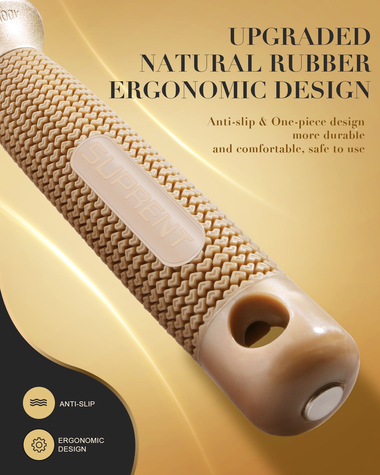 SUPRENT® Upgraded Round Brush With Natural Boar Bristles